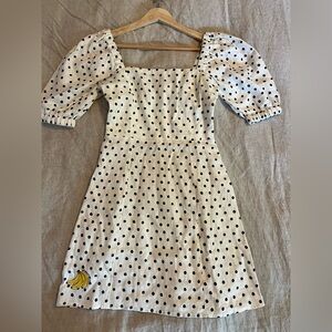 NWOT Farm Rio polka dot puff sleeve dress